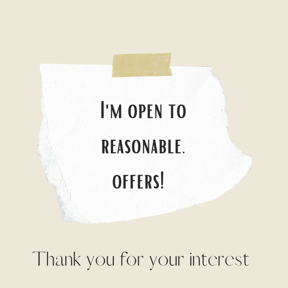 Offers and counter offers welcome 😊